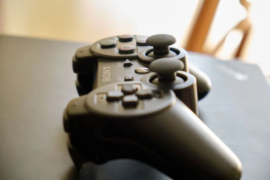 A mobile controller with two joysticks