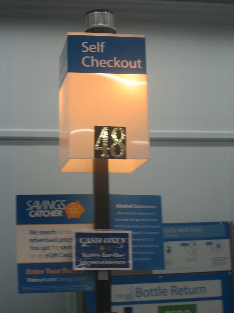 walmart self checkout tap to pay terminal