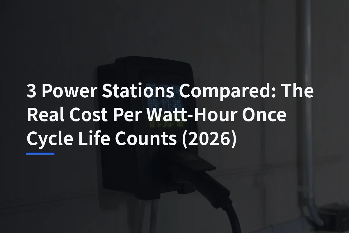 3 Power Stations Compared: The Real Cost Per Watt-Hour Once Cycle Life Counts (2026)