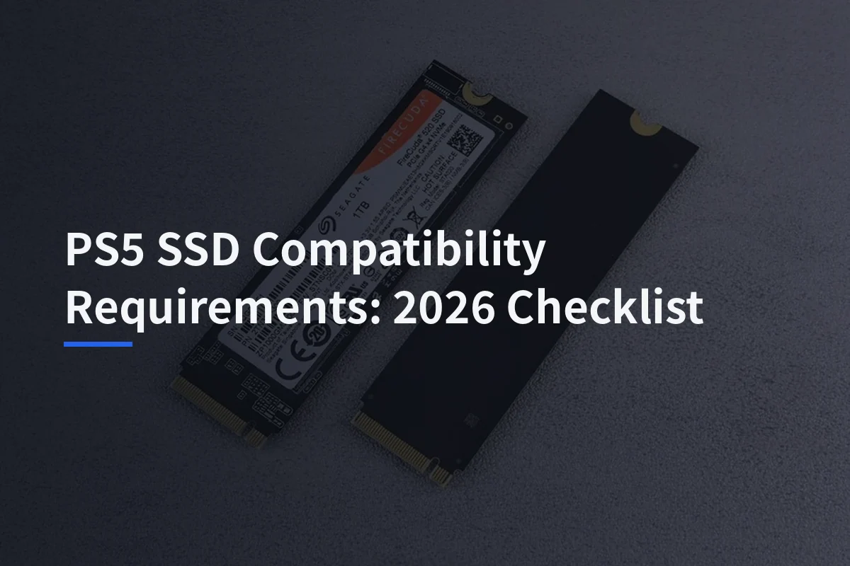 PS5 SSD Compatibility Requirements: 2026 Checklist