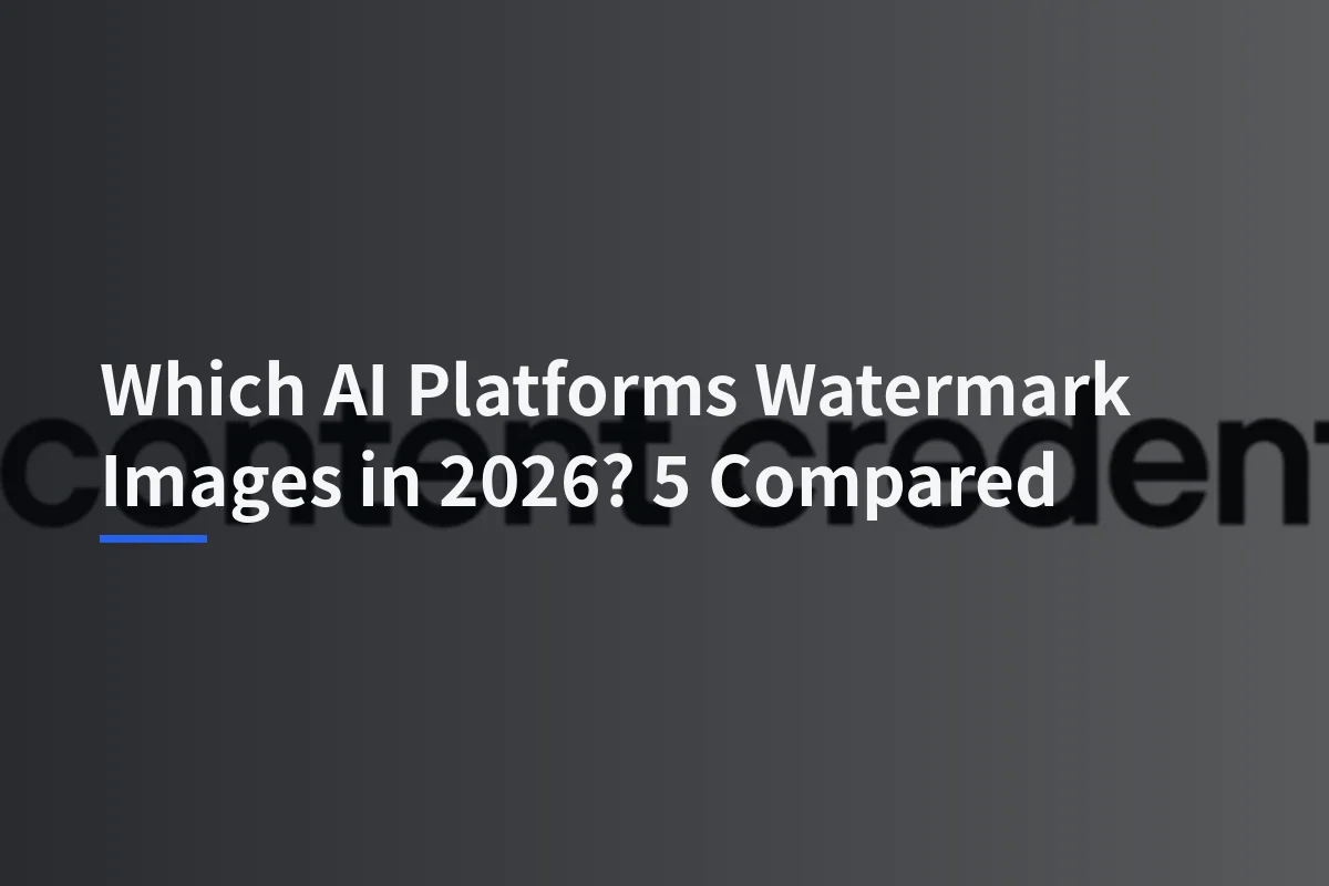 Which AI Platforms Watermark Images in 2026? 5 Compared